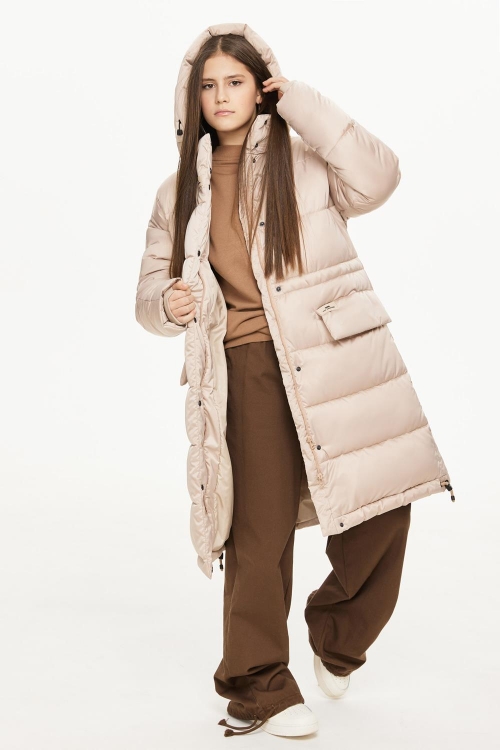 Пальто для девочки GnK ЗС1-022 фото