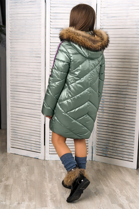 Пальто для девочки GnK ЗС-824 фото